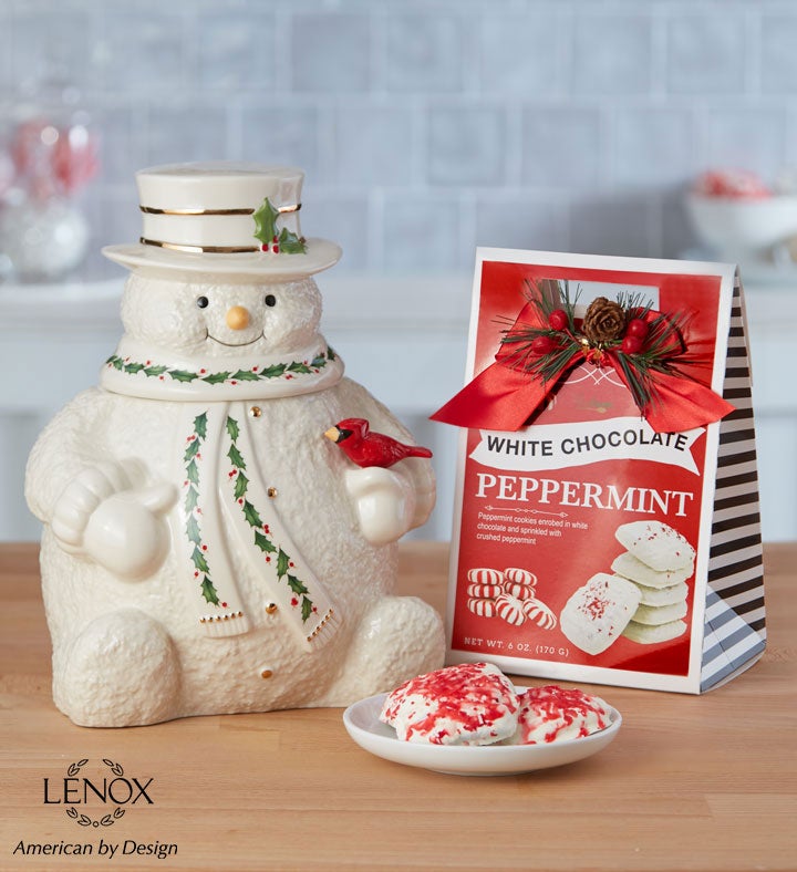 Lenox® Happy Holiday Snowman Cookie Jar